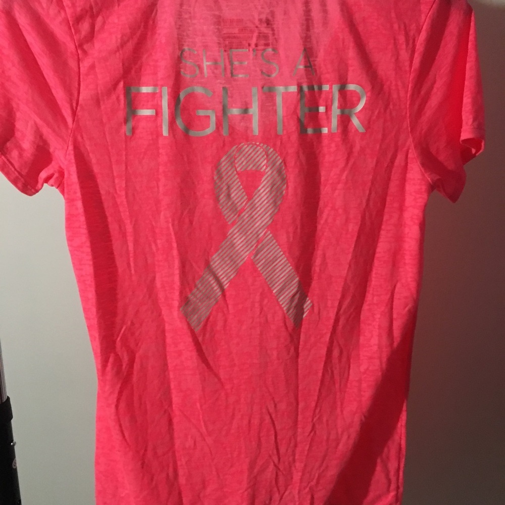 Medium Breast Cancer Pink Under Armour Tee